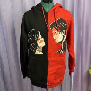 My Chemical Romance Unisex Split Red & Black Hoodie - XS